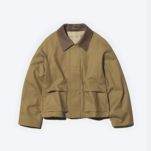 Куртка из хлопка с эффектом потертости Uniqlo Utility Short Jacket