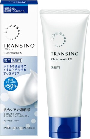 Пенка для интенсивного очищения пор и осветления кожи Transino Medicated Clear Wash EX