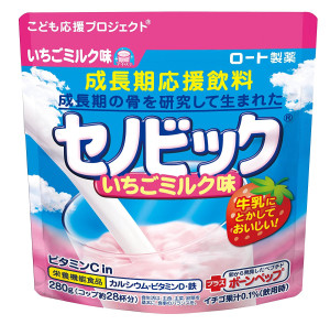 Молочно-клубничный коктейль Senobikku Strawberry Milk Flavor Rohto