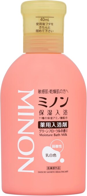 Увлажняющее молочко для ванны для чувствительной и сухой кожи Daiichi-Sankyo MINON Medicated Moisturizing Bath Additive