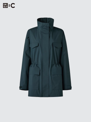 Парка свободного кроя с регулировкой талии Uniqlo Utility Short Coat Relaxed Fit