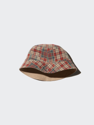 Двусторонняя панама с защитой от солнца Uniqlo UV Cut Reversible Bucket Hat