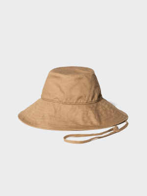Шляпа с широкими полями из хлопка и льна Uniqlo UV Cut Wide Brim Hat