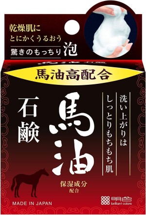 Увлажняющее мыло с лошадиным маслом Meishoku Horse Oil Soap Moist Foam Beauty