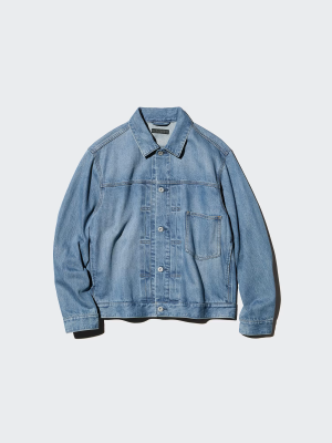 Джинсовая куртка свободного кроя Uniqlo Denim Trucker Jacket Cotton