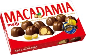 Шоколадные конфеты с цельным орехом макадамия Meiji MACADAMIA
