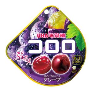 Жевательные конфеты с коллагеном и соком красного винограда UHA Grape