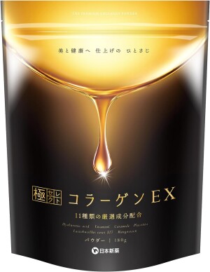 Быстрорастворимый порошок с коллагеном для поддержания красоты и молодости кожи Nippon Shinyaku Premium Collagen EX Powder