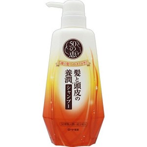 Восстанавливающий шампунь для волос Rohto 50 Megumi Hair And Scalp Nourishing Shampoo    
