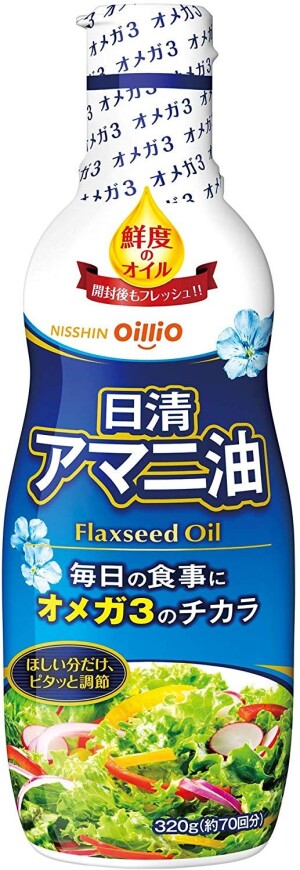 Льняное масло Nisshin OILLIO Flaxseed Oil Fresh Keep Bottle