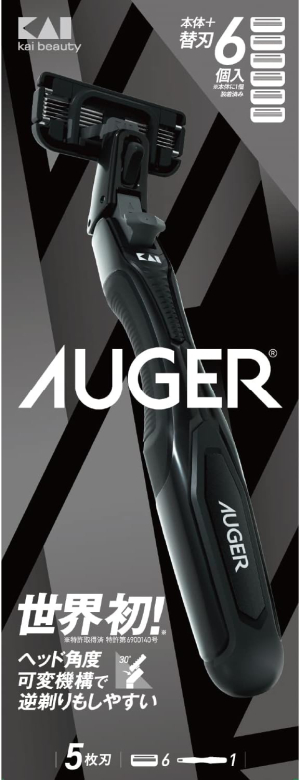 Бритвенный станок с 5 лезвиями KAI AUGER 5-Blade Razor Combo Pack (6 сменных кассет)