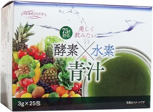 Ячменный аодзиру с энзимами для иммунитета и жизненной энергии HIKARI Beautyzyme Enzyme & Hydrogen Aojiru