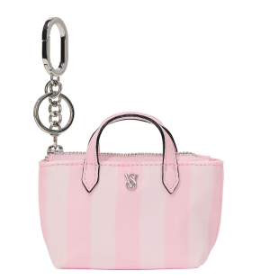 Брелок-минисумка Фирменный принт Victoria’s Secret Micro Travel Tote Bag Charm Heritage Stripe