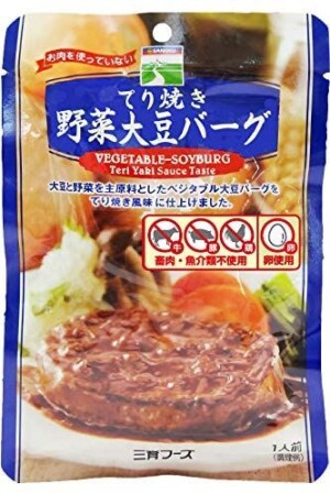 Овощной бургер с соусом терияки Saniku Foods Demiglace Vegetable-Soyburg Teriyaki Sauce Taste