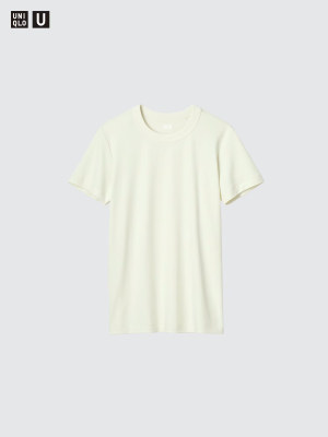 Футболка из плотного хлопка с круглым вырезом Uniqlo Crew Neck T Heavyweight