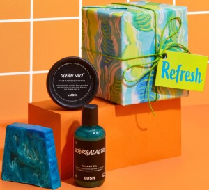 Подарочный набор для ухода за телом с мятными и цитрусовыми ароматами Lush Refresh Gift