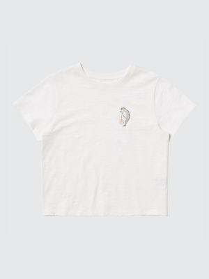 Укороченная футболка из коллекции «Wagara» с японскими животными Uniqlo Wagara (Animals) UT Short Length