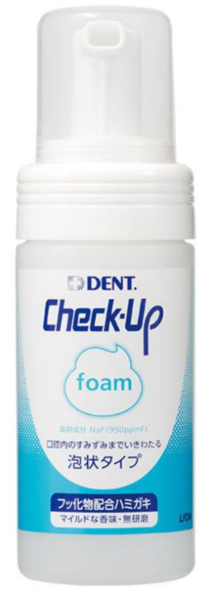 Зубная паста-пена с фтором для профилактики кариеса LION DENT.EX Check-Up Foam
