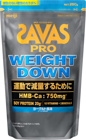 Протеиновый коктейль с HMB кальцием для ускорения метаболизма Meiji SAVAS Pro Weight Down Soy Protein HMB
