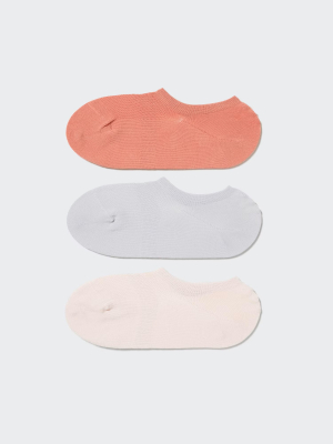 Следки с фиксацией Uniqlo Very Short Socks 3-Pair Pack Mesh