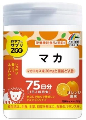 Жевательный комплекс с макой и цинком со вкусом апельсина Unimat Riken Snack Supplement ZOO Maka