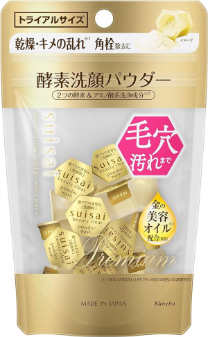 Энзимная пудра с маслами для очищения, увлажнения и разглаживания кожи Kanebo Suisai Beauty Clear Gold Powder Wash