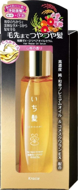 Сыворотка для восстановления поврежденных волос Kracie Ichikami Damage Repair Oil Serum