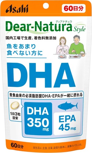 Омега-3 кислоты для сердечно-сосудистой системы и мозговой активности Dear-Natura Asahi на 60 дней