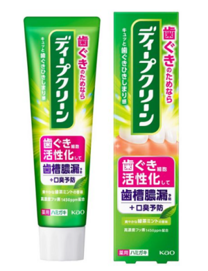 Противовоспалительная зубная паста для укрепления десен Kao Deep Clean Medicated Toothpaste