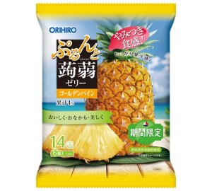 Желе с конняку со вкусом золотого ананаса ORIHIRO Purunto Konjac Jelly Golden Pine