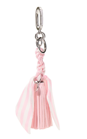 Брелок-подвеска с шелковым галстуком и кисточкой Фирменный принт Victoria’s Secret Silk Tie Tassel Bag Charm Keychain Heritage