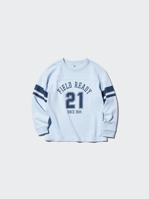 Детский свитшот с графическим принтом из коллекции «Airism» Uniqlo Airism Cotton Crew Neck T-Shirt