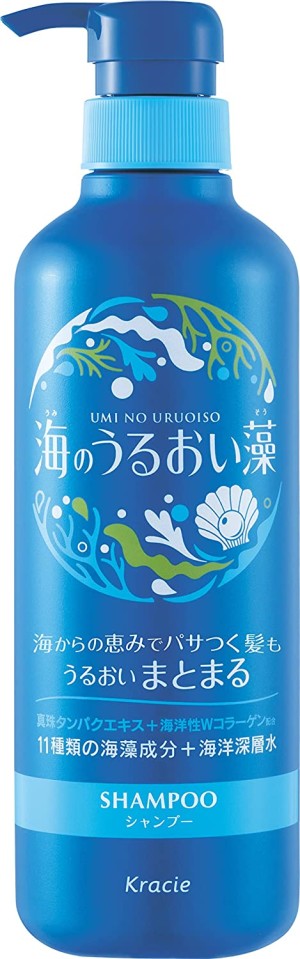 Увлажняющий шампунь с водорослями Kracie Umi No Uruoiso Moisturizing Care Shampoo