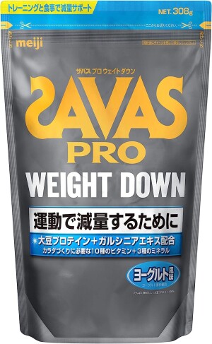 Протеиновый коктейль с гарцинией для ускорения метаболизма со вкусом йогурта Meiji Savas Pro Weight Down Soy Protein + Garcinia