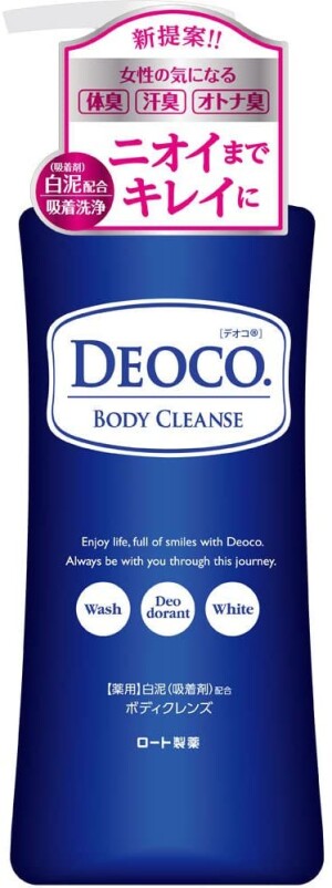 Гель для душа против возрастного запаха и запаха пота Rohto DEOCO Medicated Body Cleanse