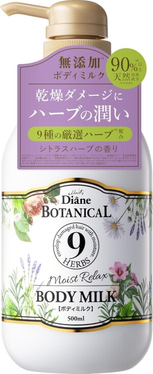 Успокаивающее увлажняющее молочко для тела с комплексом 9 трав MOIST DIANE BOTANICAL Moist Relax 9 Herbs Body Milk Citrus Herb
