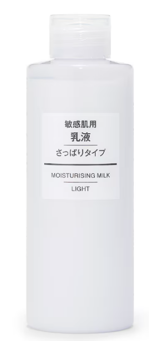 Увлажняющее молочко для жирной чувствительной кожи MUJI Moisturising Milk Light For Sensitive Skin