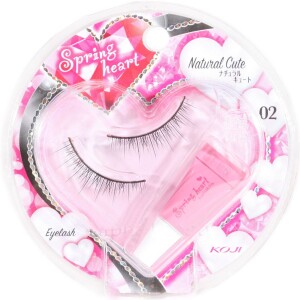 Накладные ресницы на черной основе KOJI Spring Heart Natural Cute        