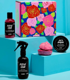 Подарочный набор для ухода за телом с ароматом розы Lush Rose Jam Gift