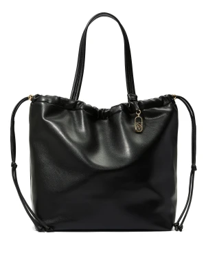 Люксовая сумка-тоут из мягкой эко-кожи Victoria’s Secret Luxe Cinch Carryall Tote Bag Black Napa