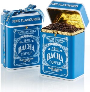 Кофе в зернах с ягодными и молочно-шоколадными нотами Bacha Coffee Blue Danube Fine Flavored Coffee
