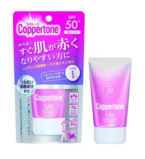 Солнцезащитный крем-гель с экстрактом персика Taisho Coppertone Perfect UV Cut Gel Cream I