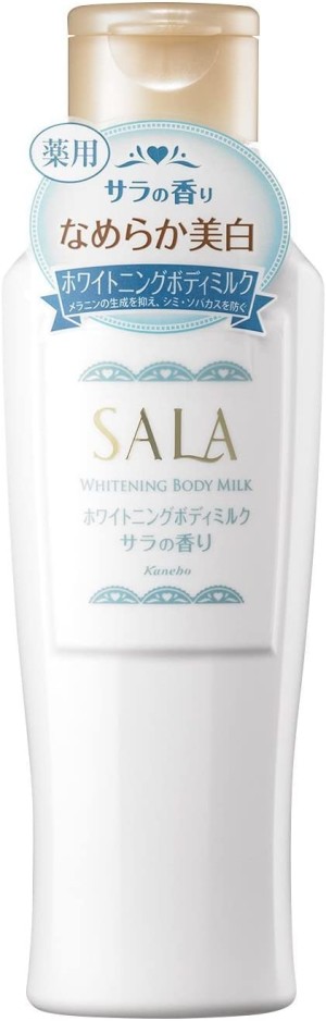Отбеливающее молочко для тела с ароматом розы Kanebo Sala Whitening Body Milk