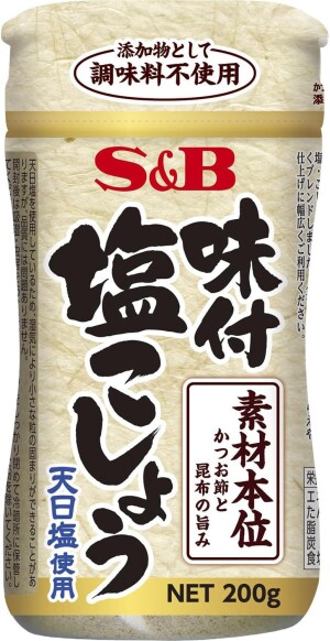 Универсальная приправа с солью, перцем, тунцом и комбу S&B Foods Seasoned Salt and Pepper With Umami