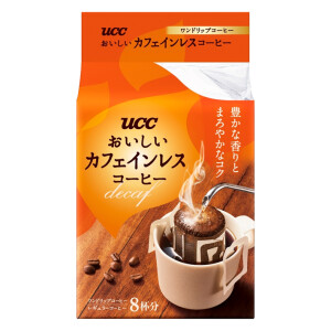 Натуральный кофе без кофеина с мягким вкусом и ароматом UCC Delicious Decaffeinated Drip Coffee