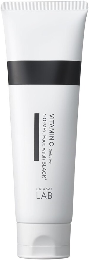 Очищающая энзимная пенка против жирного блеска и расширенных пор Unlabel Lab Vitamin C 100MPa Face Wash Black
