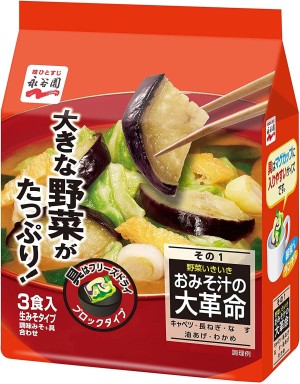 Суп мисо с овощами Nagatanien Miso Soup Revolutionary Vegetables