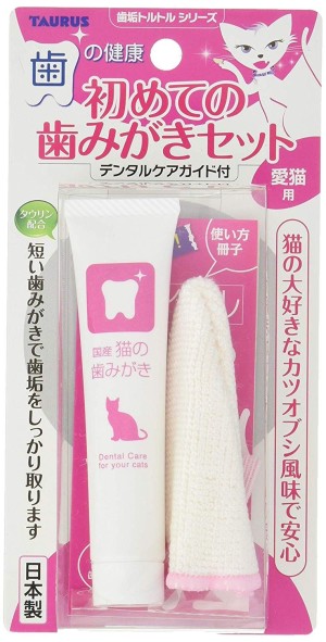 Зубная паста с напальчником для кошек TAURUS Finger Toothpaste For Cats