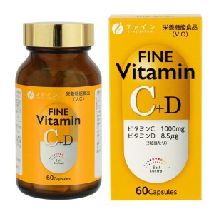 Витамины С и D для поддержания красоты и здоровья FINE JAPAN Fine Vitamin C + D