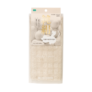 Мочалка-полотенце для тела из 100% натурального шелка Ohe CN2 Pure Silk Towel